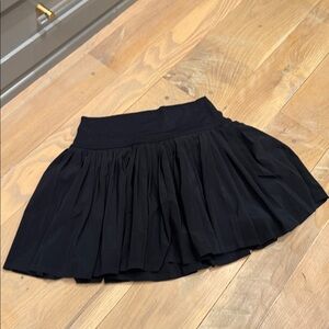 Aerie Black Pleated Tennis Skirt